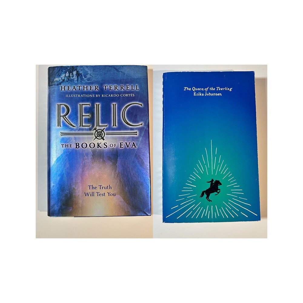 2 YA Books: Tearling, Relic: The Books of Eva SIGNED Very Good